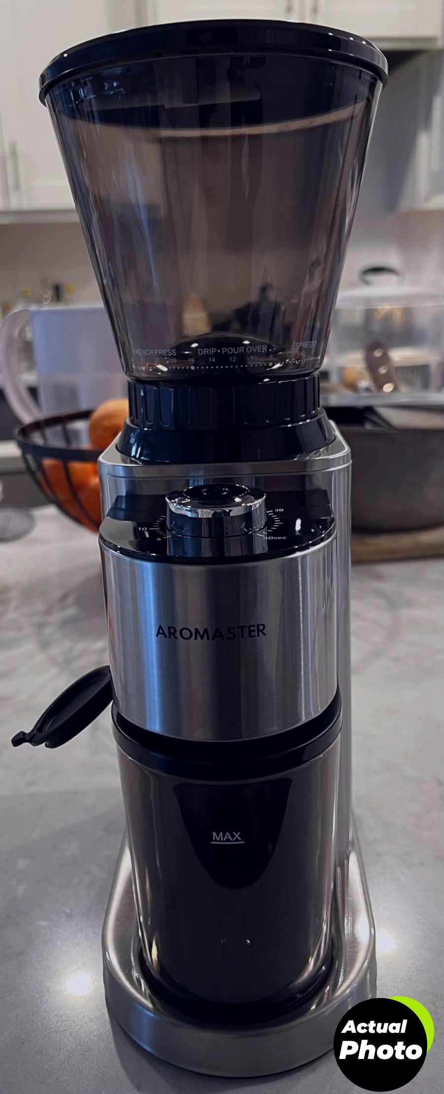 aromaster-burr-grinder-electric-coffee-silver-foto-3